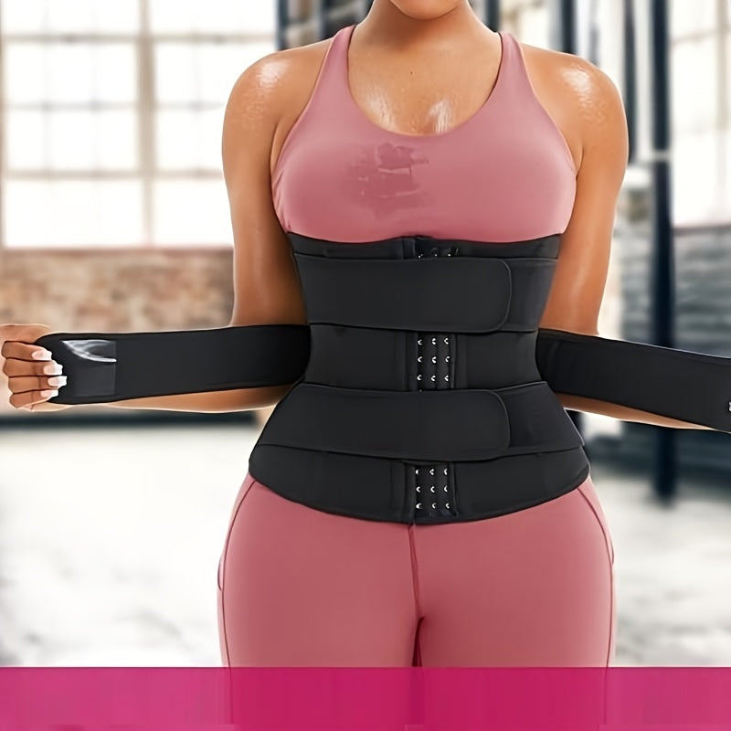 Female Waist Trainer, Waist Belt, Abdominal Control Exercise, Waist Tightening, Sauna Exercise, Waist Slimming Belt, Three Row Buckle, Three Waist Belt, Shaping Waist