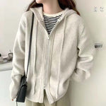 Hooded Sweater Knitted Cardigan Slimming Coat