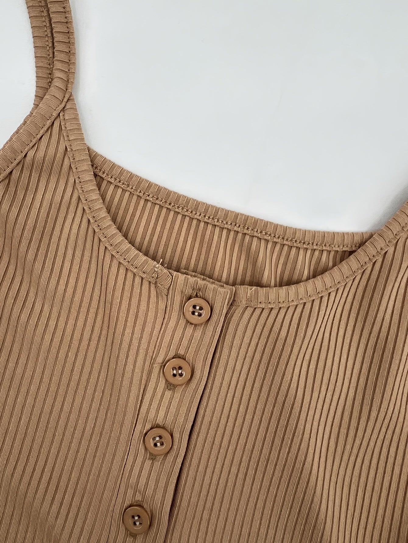 3pcs Set Women'S Knit Polyester Tank Tops with Button Detail, Casual Solid Color Slingback Camisoles, 95% Polyester 5% Elastane, All-Season Spaghetti Strap Tops