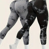 2 pack Women's High Waisted Tummy Control Tie-Dye Yoga Pants, Seamless Sport Leggings, Butt Lifting Workout Tights for Gym and Daily Wear, workout, Squat Proof Leggings, high stretch comfortable, tights, Nylon