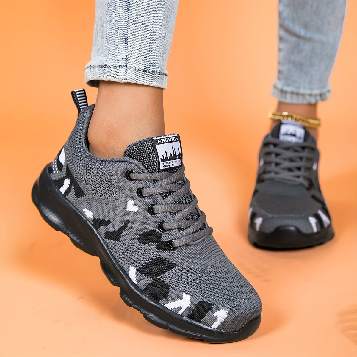 Sneakers for Women Orthopedic Sneakers Stylish Walking Running Shoes, Lightweight Casual Tennis Sneakers Air Running Shoes, Non Slip Breathable Tennis Shoes, Mesh Air Cushion Sneakers for Men Gym Sports, Walking Shoes Women W