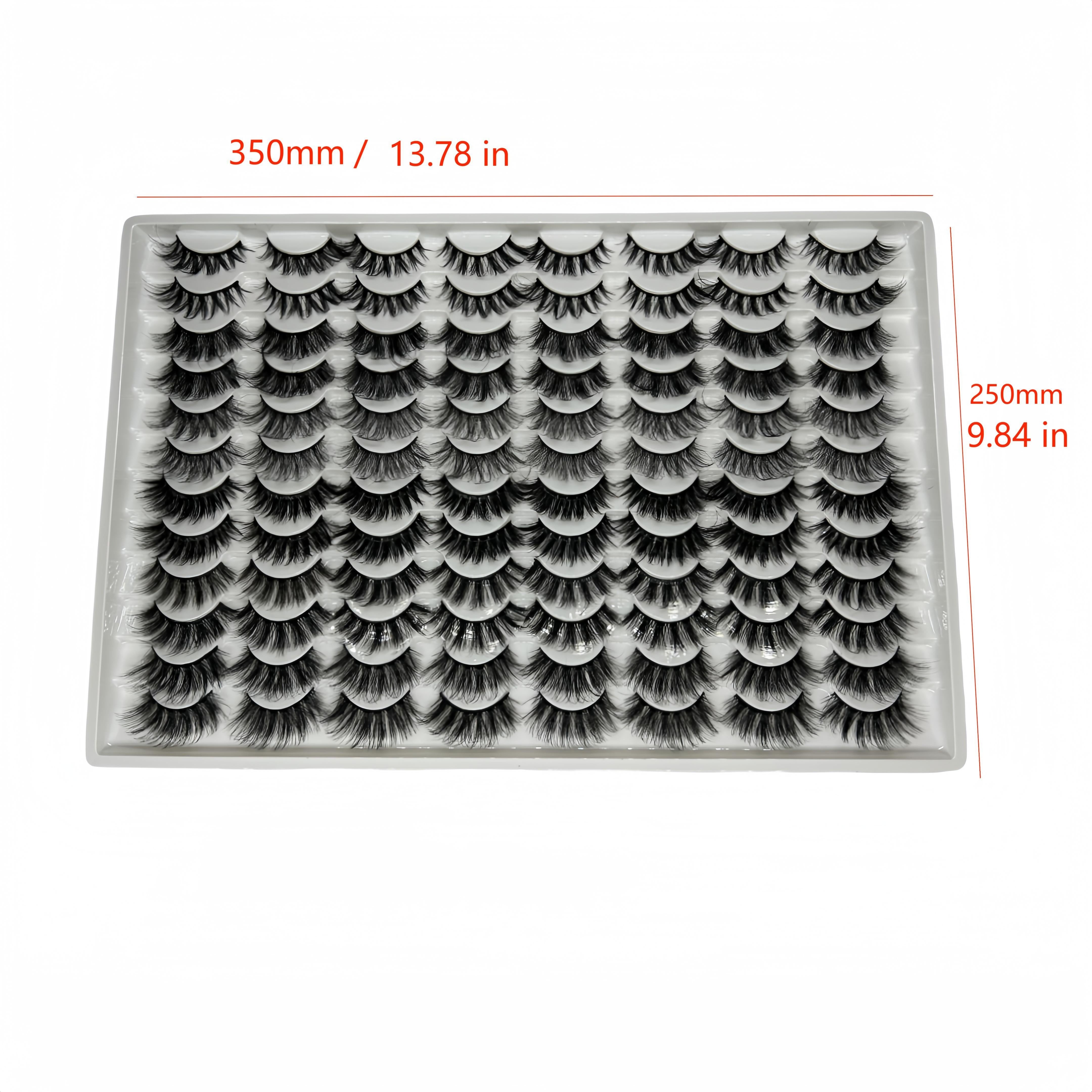 48 Pairs Mixed Style False Eyelashes - Fluffy, Curled, Dramatic 5D Wispy Strip Faux Mink Lashes, Voluminous Black & Light Brown Mix for Long-Lasting Glam