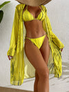 Three-piece Bikini Shawl Mesh Sunscreen Set