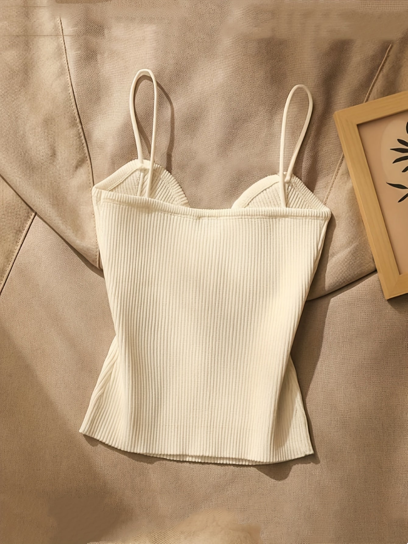 2pcs Women'S Strap Camisole Vests - Sleeveless Open Back Crop Tops for Layering, Black & White, Button-Up Design with Ribbed Detail, Casual Chic Style