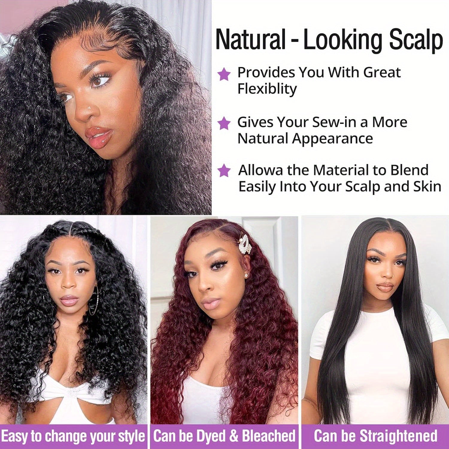 Deep Wave Lace Front Wigs Human Hair 180% Density 4X4 Transparent Lace Closure Wigs for Women Wet and Wavy Lace Frontal Wigs Glueless Wigs Pre Plucked with Baby Hair Natural Color (18 Inch)