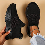 Women's Simple Plain Lace Up Low Top Sneakers - Casual Breathable Lightweight Socks Shoes, Minimalist Running Shoes Sporty Sneakers - For Women - Suitable for Running, Walking, Everyday Wear - Perfect Gift for Fitness Enthusi