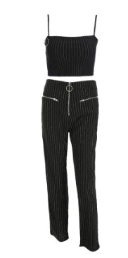 BUSINESS WOMAN 2 PIECE PLAID SET