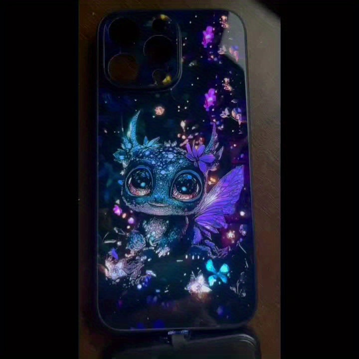 The dazzling smart voice controlled luminous phone case under starlight is suitable for S24Ultra/S22U/223Ultra/S21U/S20U/S10/Note20Ul/Note10+intelligent luminous voice control luminous technology, elegant daytime design, enha