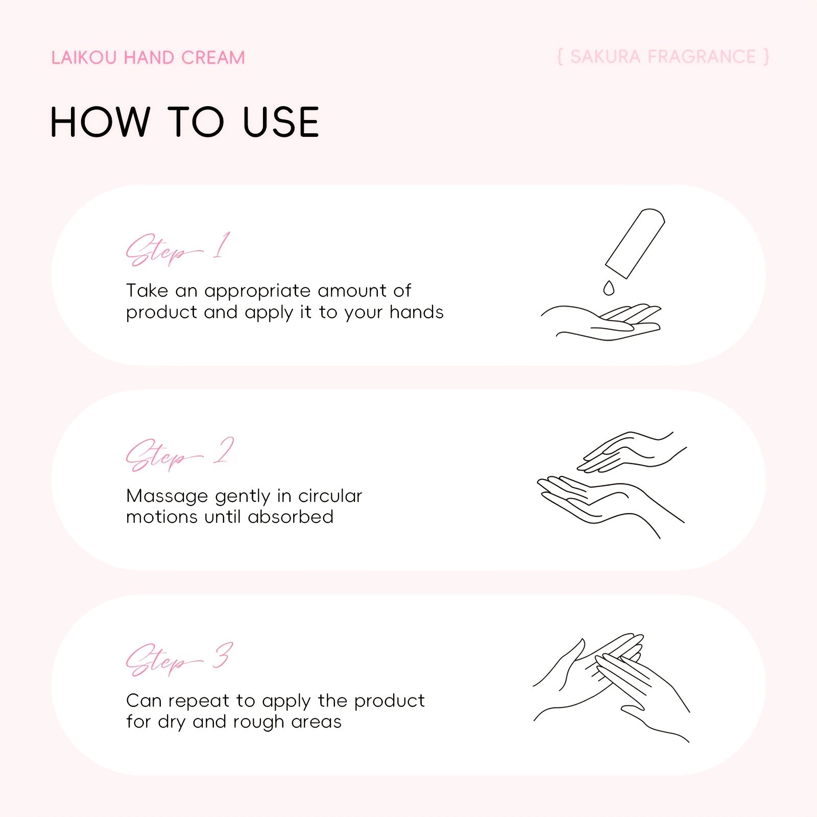 LAIKOU 20pcs Japan Sakura Hand Cream - Hypoallergenic, Moisturizing with Glycerin & Vitamin C - Travel-Friendly, Hydrating Dry Skin, Valentine'S Day Gift Option