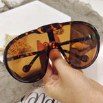 Large Frame Yellow-Tinted Fashion Fashion Glasses for Women - Stylish Oval Design, Anti-Reflective Lenses, Perfect for Parties, Travel & Casual Attire, Glasses Accessories