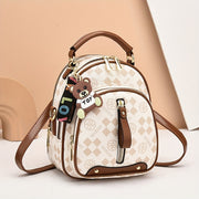 New Fashion All-match Simple Travel Backpack, Printed Small Backpack, Crossbody And Shoulder Dual-purpose Backpack