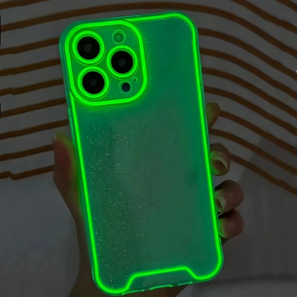 Unique Luminous Clear Phone Case Full Protection Soft Phone Cover 360 Degree Full Protection For iPhone 11 12 13 14 Pro Max 15 16 Plus