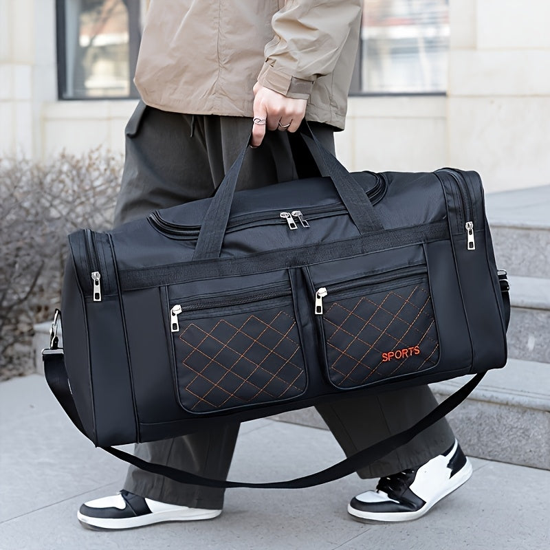 Large-capacity handbags, Men's luggage, multi-pocket travel bags, clothing organizers