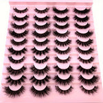 20 Pairs Handmade 3D Mink Eyelashes Set, Natural Fluffy Cat Eye Style, Reusable 0. 07mm Thickness, C/D Curl, 13-25mm Length, Beginner-Friendly False Lashes for Dramatic Makeup Looks