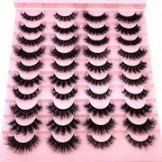 20 Pairs Handmade 3D Mink Eyelashes Set, Natural Fluffy Cat Eye Style, Reusable 0. 07mm Thickness, C/D Curl, 13-25mm Length, Beginner-Friendly False Lashes for Dramatic Makeup Looks