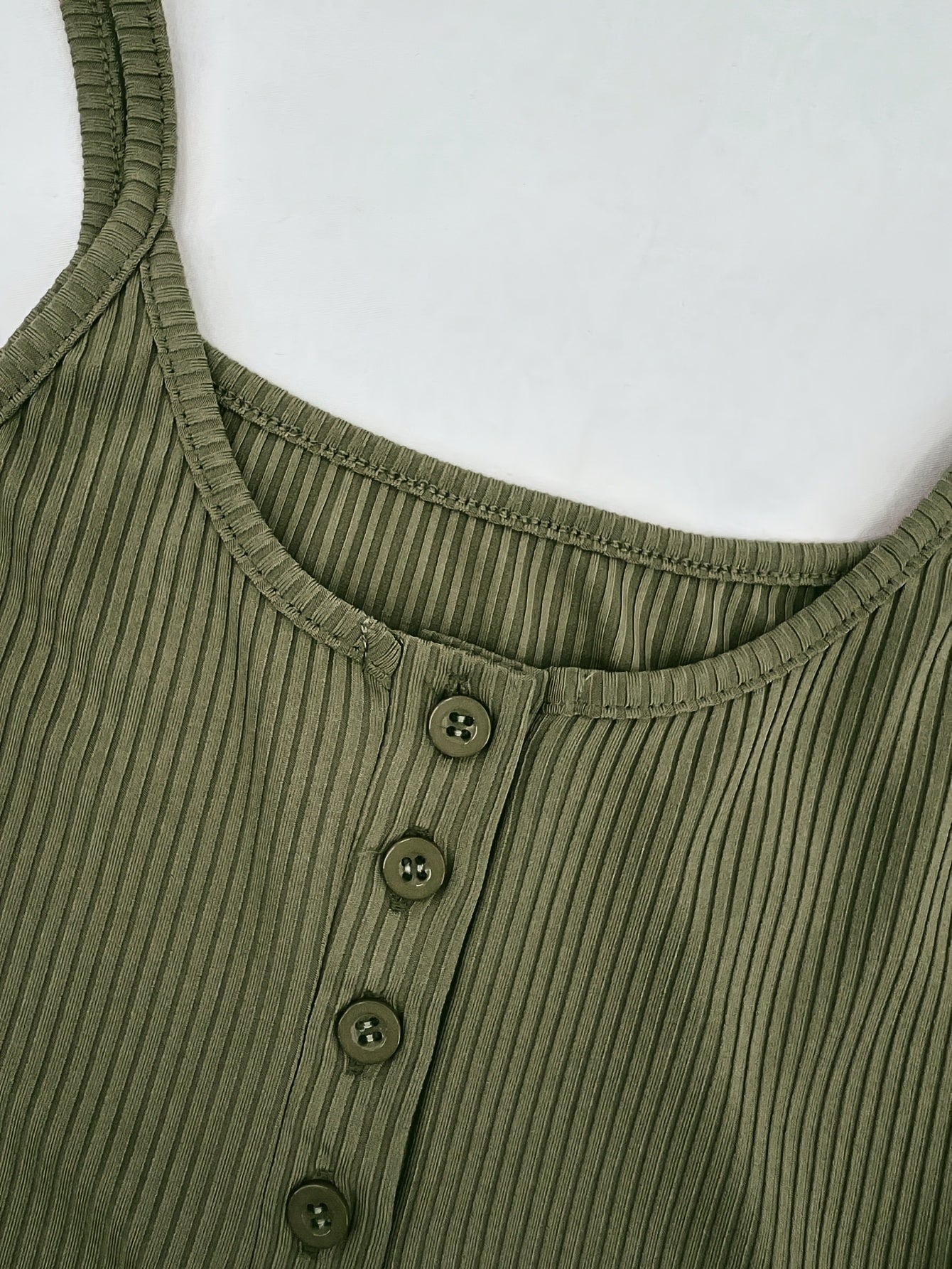 3pcs Set Women'S Knit Polyester Tank Tops with Button Detail, Casual Solid Color Slingback Camisoles, 95% Polyester 5% Elastane, All-Season Spaghetti Strap Tops