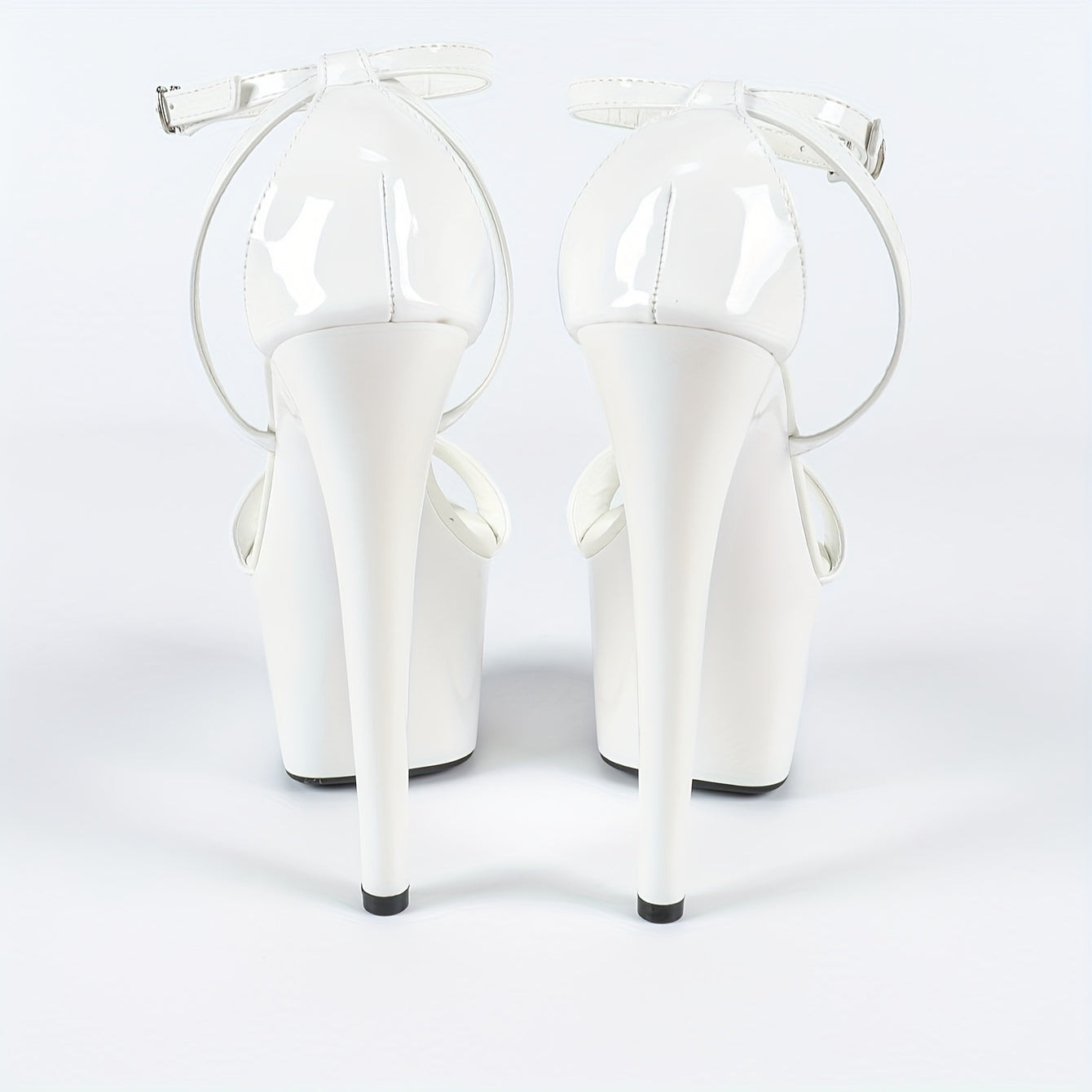 European and American Anti-Slip Music Festival Fashion Car Model Hotel Nightclub High Heels Transparent Shoes Women's Show Steel Pipe Dance Shoes with Sole Outdoor Wear Ultra-High Stiletto Banquet Sandals