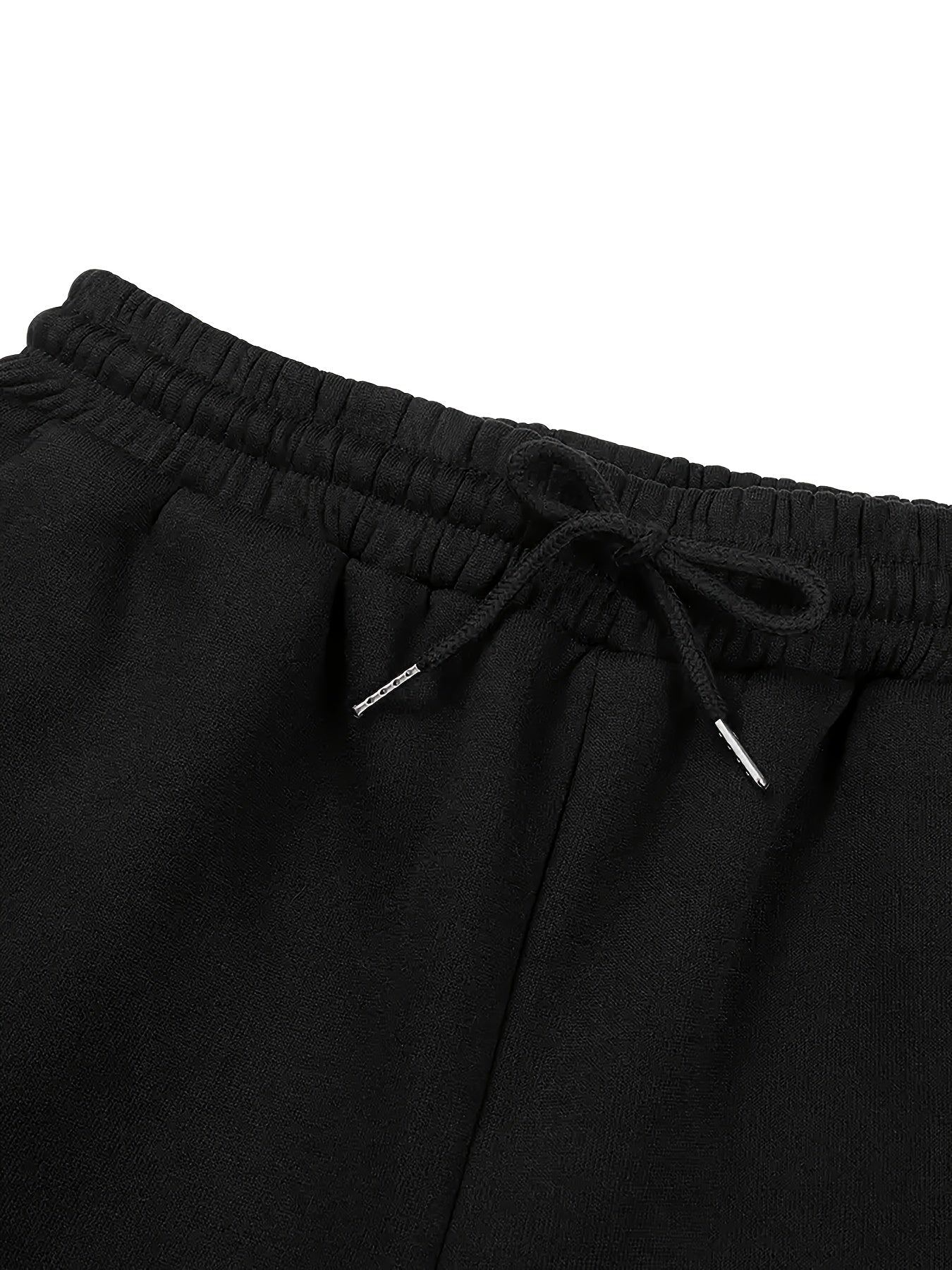 Women's Angel and Devil Wing Print Joggers - Casual Loose Fit Wide Leg Sweatpants with Drawstring Waist, Black Polyester, Versatile Clothing|Bold Print Leggings|Glossy Fabric Pants