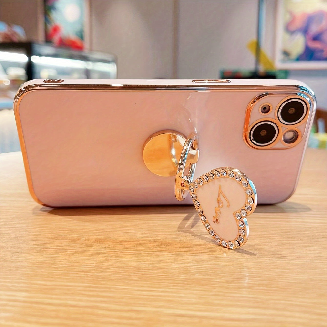 Premium Electroplated Metal Folding Stand Case for iPhone 7/8/XR/XS/11/12/13/14/15 Pro Max Plus