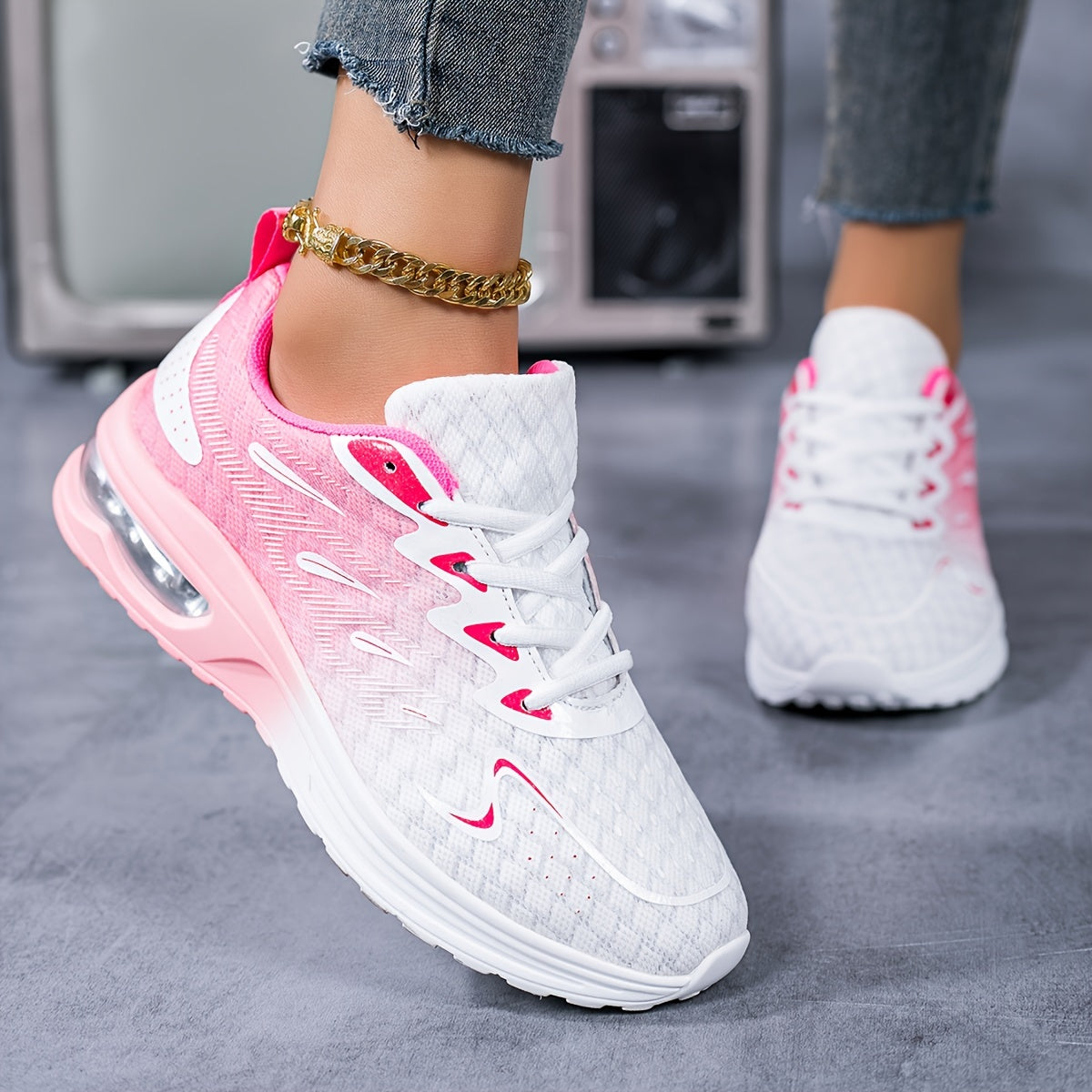 Women's Orthopedic Mesh Air Cushion Sneakers – Lightweight, Non-Slip Running & Walking Shoes for Gym, Sports & All-Day Comfort