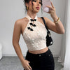 New Spring/Summer Women's Chinese Knot Neck Tie Vest + Nian Nian