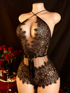 Sexy Floral Lace Bodysuit for Women - Backless, No Padding, Light Support, Polyamide Knit Fabric, ADSEXY Brand