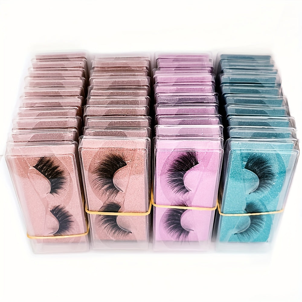 Versatile 3D Eyelash Multi-Pack: Fluffy Thick & Curling - Natural to Glam Looks (10/20/30/40 Pairs)