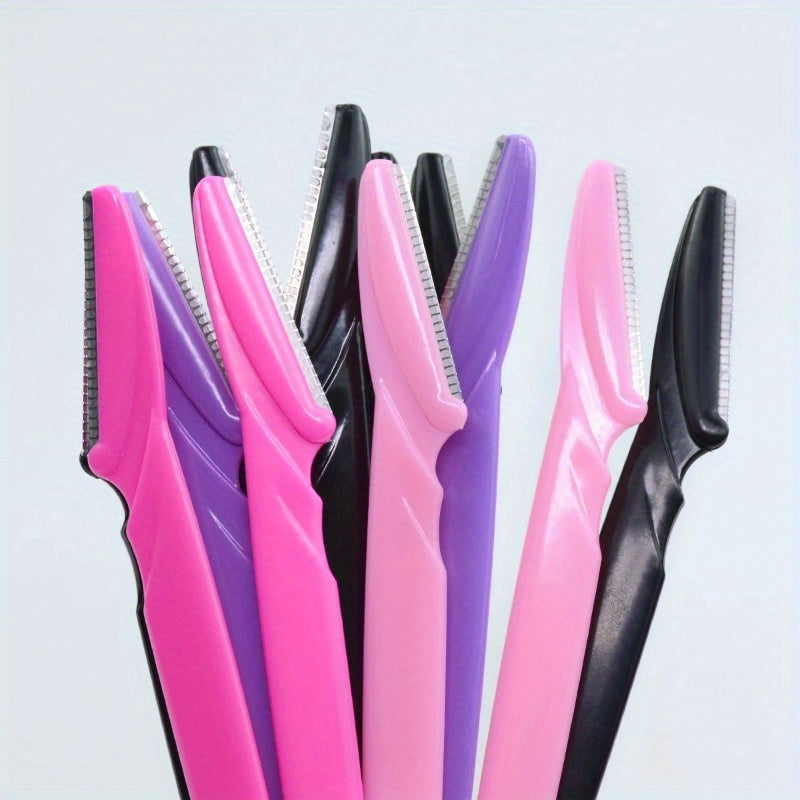 Set of 30pcs Eyebrow Pet Scissors Suit, Stainless Steel Blades, Portable Face Trimmer for Eyebrow Trimming and Hair Removal, Safe Grip Beauty Tools