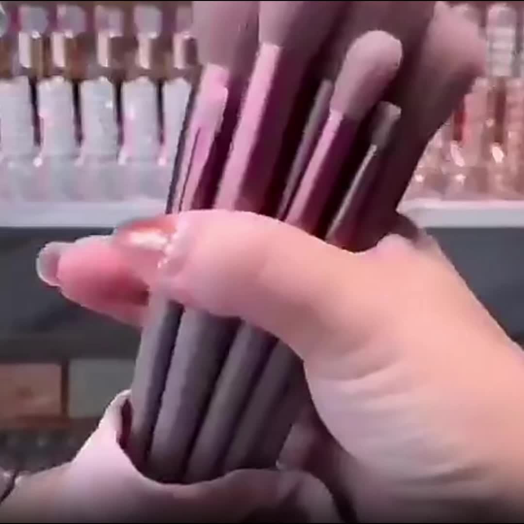 13pcss Makeup Brushes Makeup Kit, Foundation Brush Eyeshadow Brush Make Up Brushes Set (Reddish Brown, 13pcs Set) Birthday And Valentine'S Day Easter Gifts