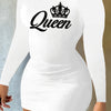 New 2024 European And American Women'S Clothing "MILANO" Printed Stretchy Bodycon Dress.