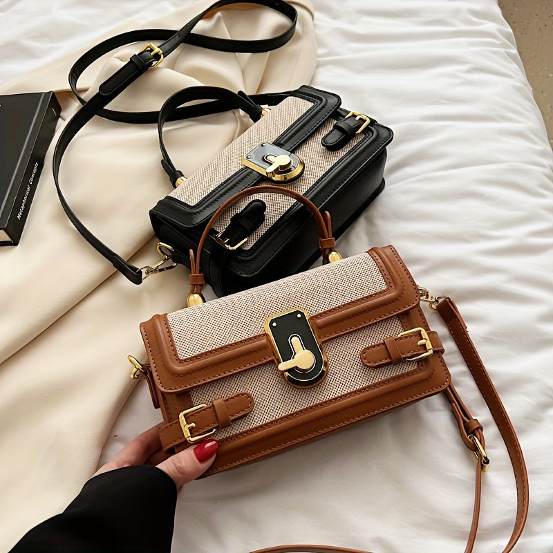 Timeless Vintage Flap Crossbody Bag - Stylish Shoulder Wear for Women - Fashion-Forward Handcrafted Satchel Purse for Everyday Chic
