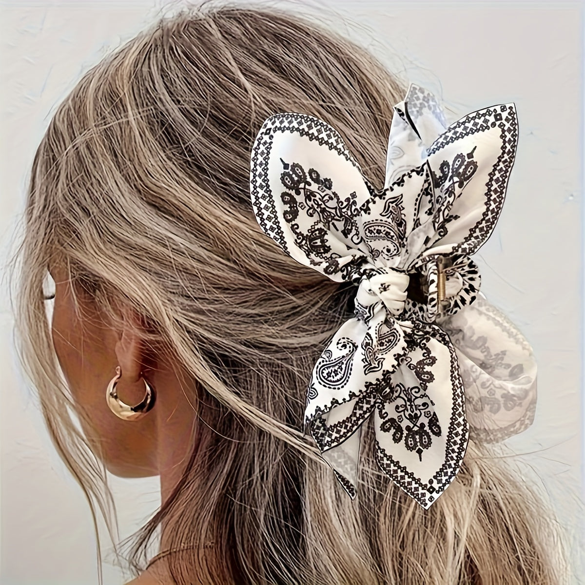 Strong Hold Nonslip Hair Claw Clip - Vintage Bow Hair Jaw Clip - Boho Styling Hair Accessories For Women