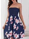 Floral Print Tube Dress, Elegant Sleeveless Strapless Dress for Spring & Summer, Women's Clothing