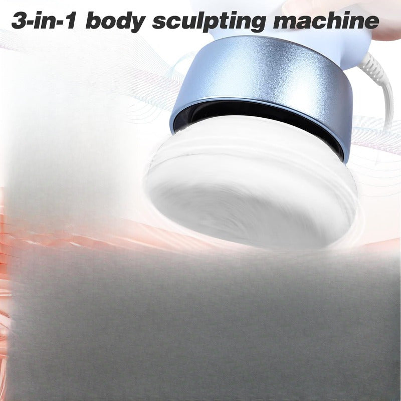 Portable Electric Fat Reduction & Body Shaping Machine with Light Beige-Friendly Pads - Multi-Functional Slimming Device for Party Prep, Home Use, No Feathers, Sleek Design, Slimming Bodysuit
