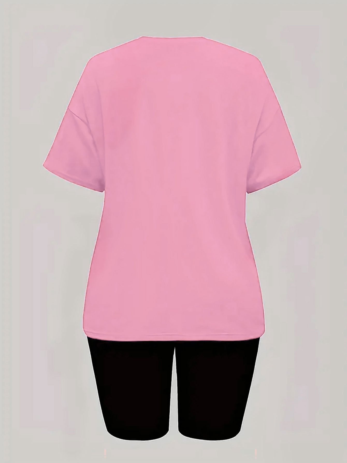 Women'S Gym-Themed Two-Piece Set - "GYM" Print T-Shirt & Shorts, Casual Polyester Athletic Wear for Spring/Summer, Gym Gear|Casual Gym Wear|Polyester Fabric