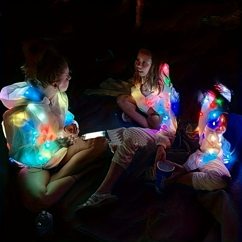 1pc Of Luminous Clothing, LED Jacket, Glittering Jacket, Hooded Sweatshirt, Carnival Light, Adult Clothing, Family Clothing, Men'S And Women'S Dance Club Luminous Clothing
