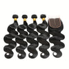 4 Body Wave Bundles with 4x4 Closure Free Part Brazilian Human Hair extension With Closure Virgin Hair 100% Unprocessed Human Hair