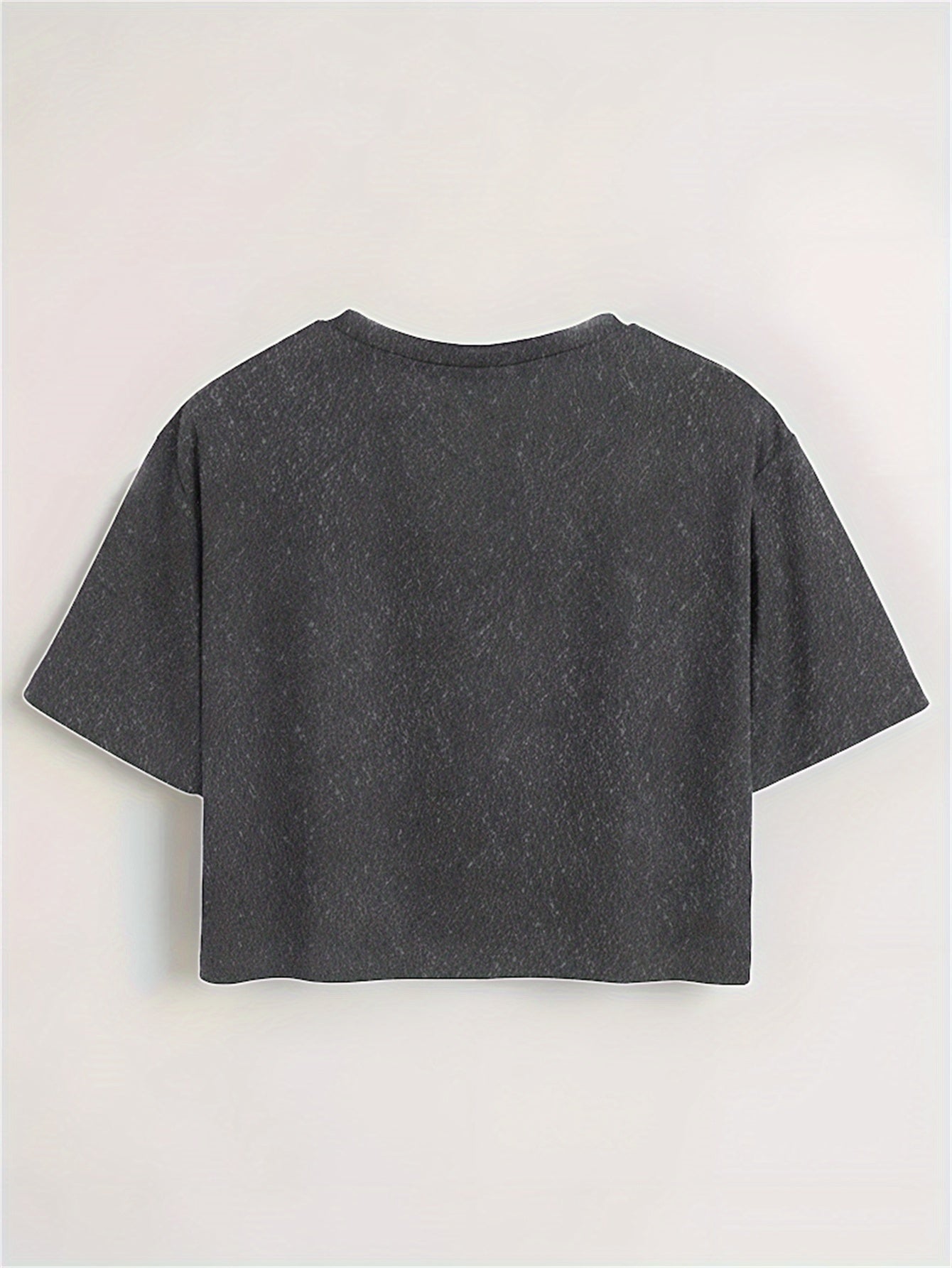 Women's Y2K Style NY Monogram Graphic T-Shirt - Soft Stretchy Polyester Blend, Oversized Cropped Fit, Machine Washable Spring/Summer Casual Top