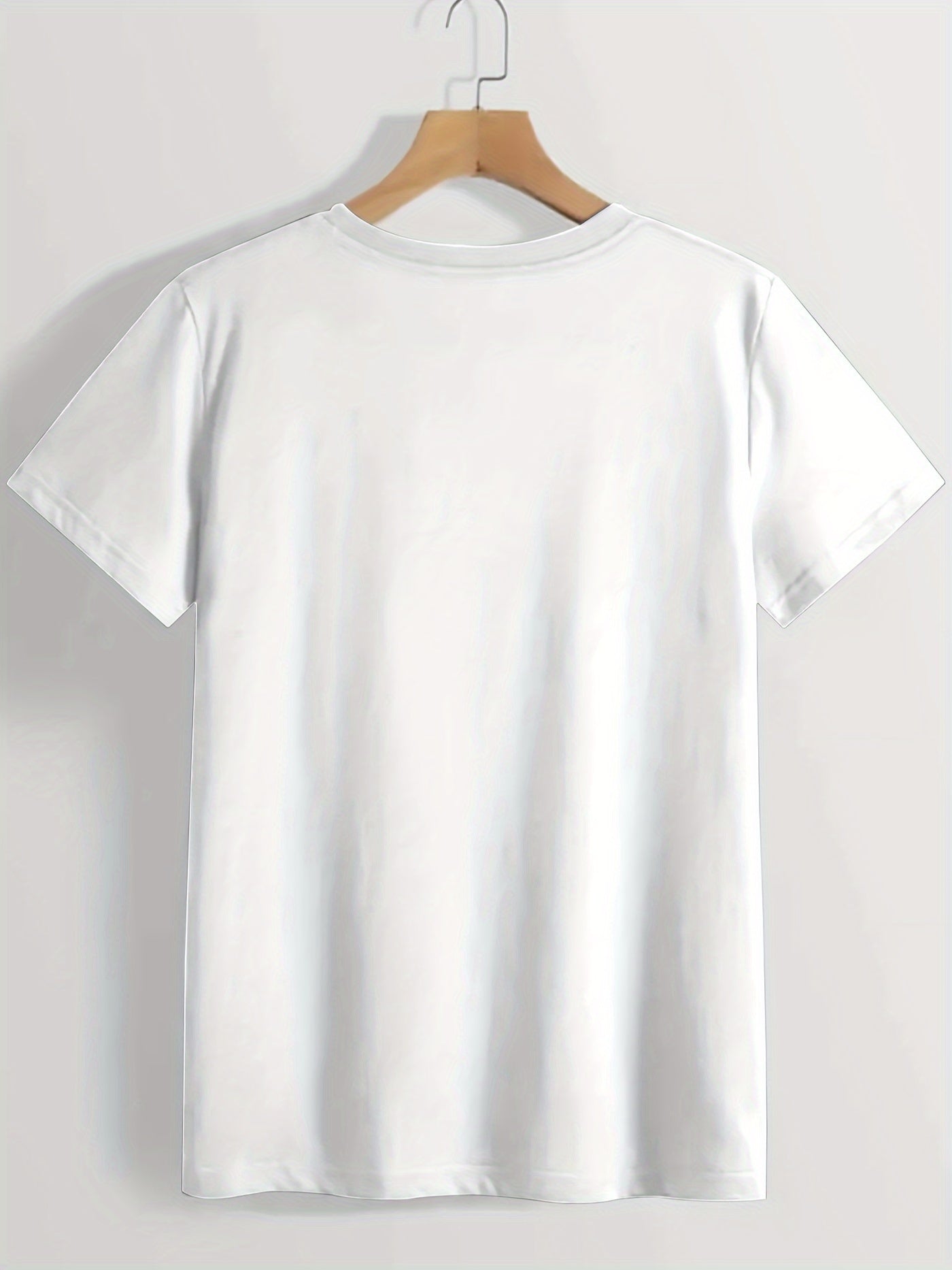 Letter Print Crew Neck T-shirt, Casual Loose Short Sleeve Summer T-Shirts Tops, Women's Clothing