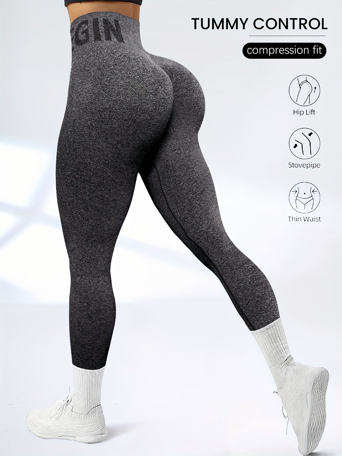 [3 Pack High-Waisted Tummy Control] 3 Pack Seamless High-Waisted Tummy Control Yoga Pants, Sport Style Athletic Leggings, Breathable Stretch Fabric for Gym & Casual Wear Wide Waistband