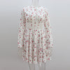 Womens Sexy Mesh Hollow-Out Patchwork Printed Dress