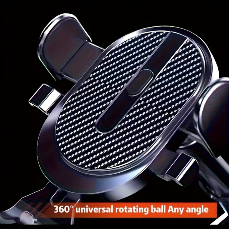 Multi-Functional Dashboard Air Vent Car Phone Mount, Retractable Rotating with Automatic Locking, Wall Mount, ABS Material, for Safe Navigation
