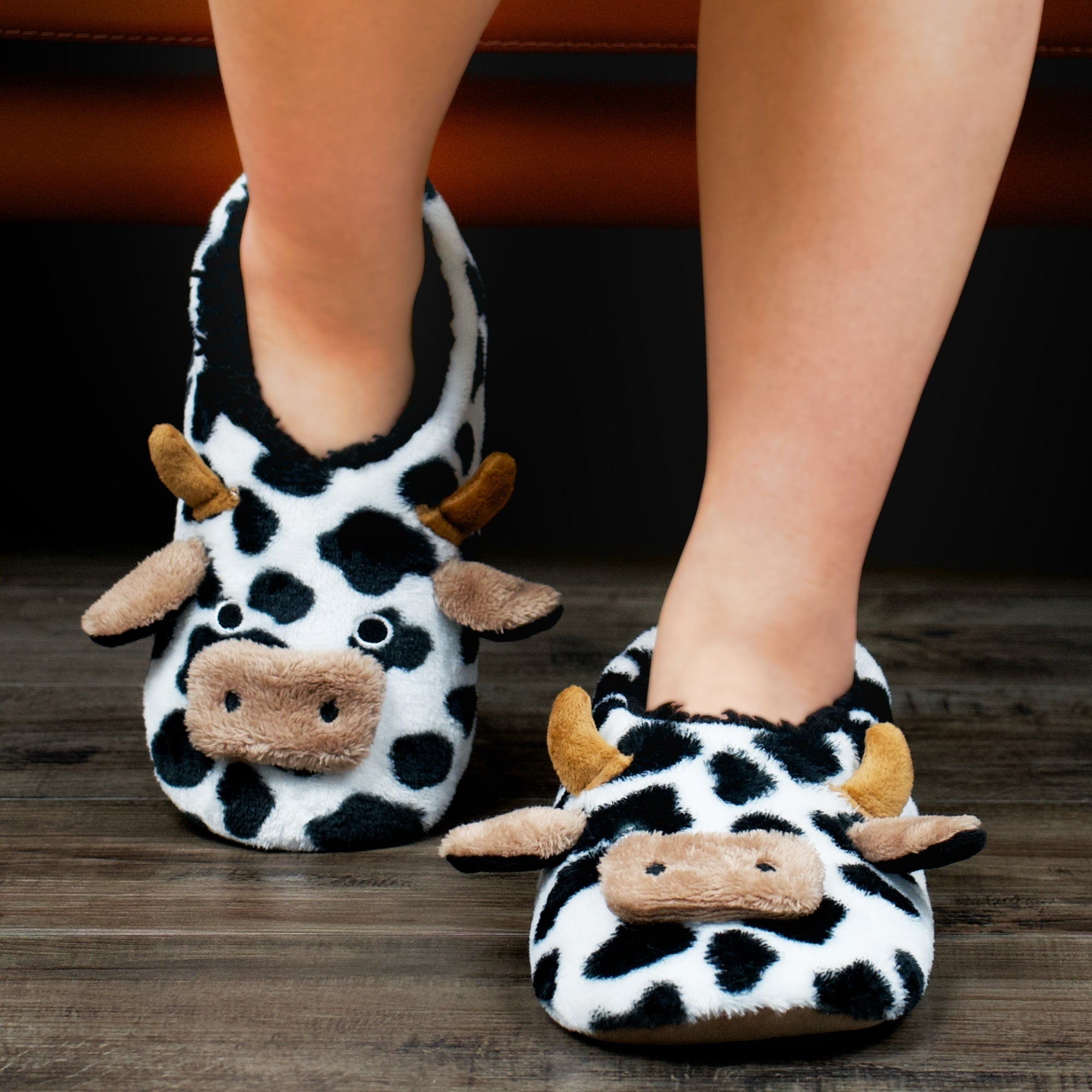 Cozy Cartoon Animal Slippers for Women - Fuzzy, Non-Slip Sole, Machine Washable - Perfect Funny Christmas Gift, Youngsters, Slipper