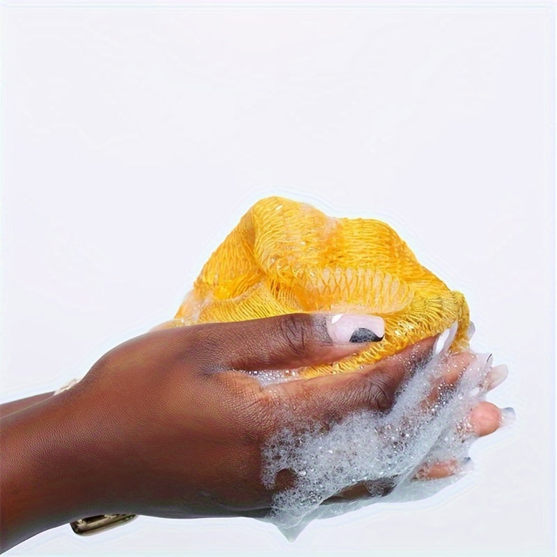 1pc Nylon & Polyester Bath Scrubber, Deep Cleansing Exfoliating Towel for Sauna & Shower, Durable Personal Care Bath Tool