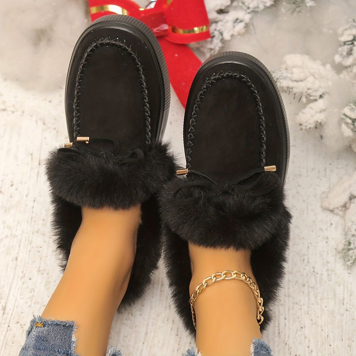Women's Winter Thermal Ankle Boots, Warm Plush Snow Boots, Women's Footwear