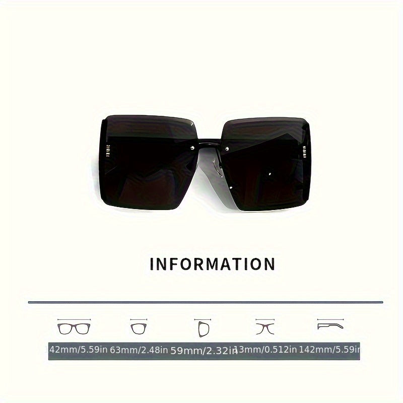 [Polarized Glasses] European And American Fashionable Retro Large Box Advanced Polarized Glasses | UV Resistant And Colorful