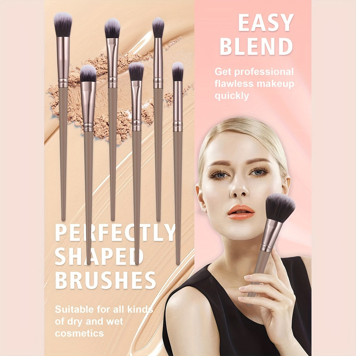 55-Piece Complete Facial Makeup Tool Set – 30 Brushes, Sponges, Powder Puffs, Headband, Wristbands, Toiletry Bag & Cleaning Bowl – Alcohol-Free, Nylon Bristles, Ideal for All Skill Levels