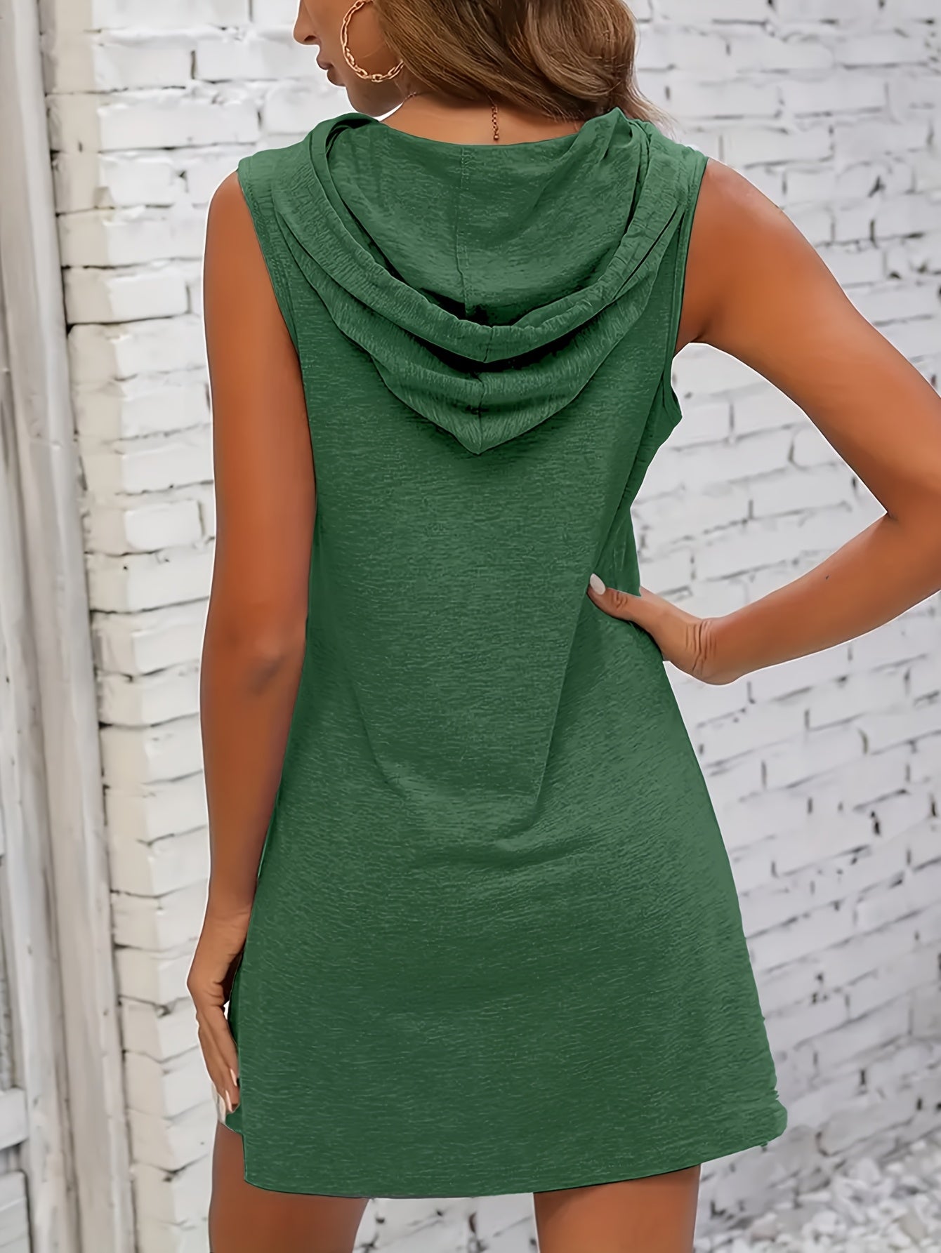 Women's LIMITED EDITION Graphic Hooded Dress - Summer Casual Short Sleeve Fitted Dress with Heart Details, Machine Washable & Versatile for Casual Attire, Relaxed Style, Trendy Fashion, Stretchy Material, Fashion Lovers