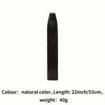 Natural Black Tape in Hair Extensions Human Hair Black Tape in Hair Extensions Real Human Hair Extensions Tape in #1B Black Hair Extensions Real Human Hair 20pcs 16-26 Inches