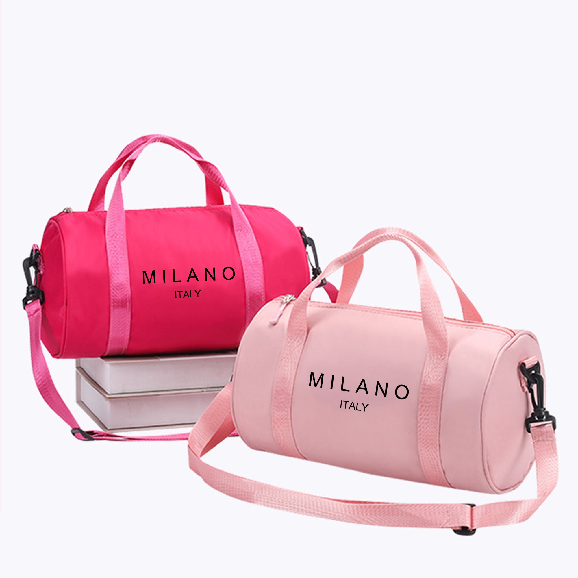 1pc Milan, Italy Print Mini Shoulder Crossbody Bag - Preppy Style, Durable Zipper, Lightweight & Cute Dance Bag, Ideal for Sports & Leisure, Gym Travel Shoulder Bag, Perfect Christmas Gift, Gym Bag | Preppy Style Bag | Adjust